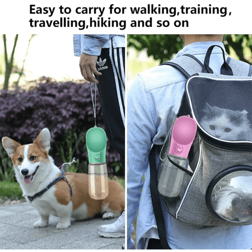 Outdoor Pet Dog Feeder Bowls Cats Dogs Travel Water Dispenser Feeder - PetEase