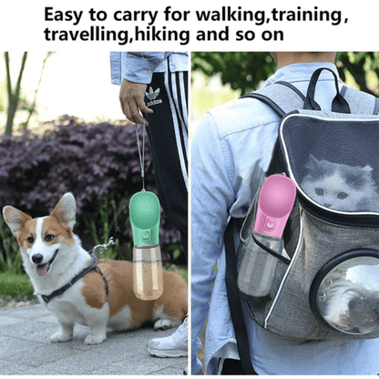 Outdoor Pet Dog Feeder Bowls Cats Dogs Travel Water Dispenser Feeder - PetEase