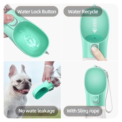 Outdoor Pet Dog Feeder Bowls Cats Dogs Travel Water Dispenser Feeder - PetEase