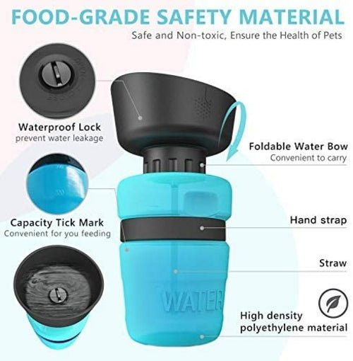 Pet Outdoor Foldable Bottle Dog Travel Water Bottle - PetEase